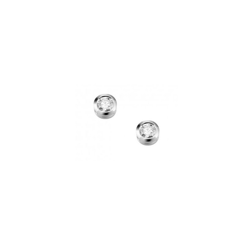 Pendientes de oro blanco con diamante - 75B0001/0.33CT