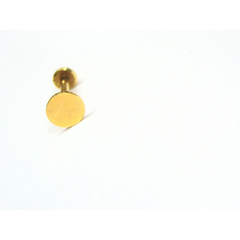 Piercing de oro 18K para labio 28316