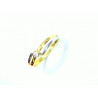Anillo oro bicolor con circonita 150391