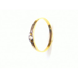 Anillo oro bicolor con circonita 11.00108