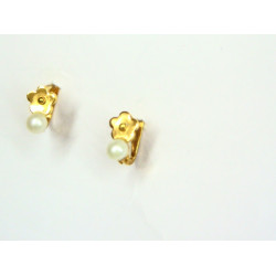 Pendientes Niña oro 18K y perla 8748-G