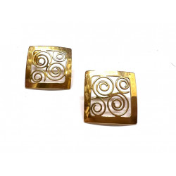 Pendientes de oro filigrana y cierre de presión - SF/1651