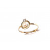 Anillo de oro  con perla y circonita blanca  - 9K20574-2