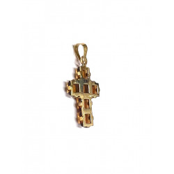 Cruz oro con ámbar - 109418-K