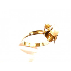 Anillo de oro  con perla blanca  cultivada - OAN/17