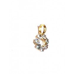 Colgante de oro 18K con piedras naturales en color azul  - 800585-18K