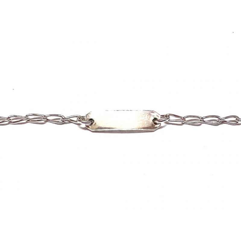 Pulsera de plata con chapa 730232