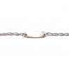 Pulsera de plata con chapa 730232