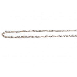 Cadena plata con malla singapur