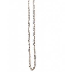 Cadena plata con malla singapur