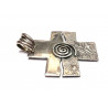 Cruz de plata ancha con símbolo Celta 6X/61