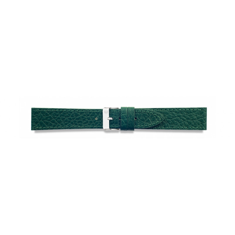 Correa plana  de piel  en color verde 106106-14