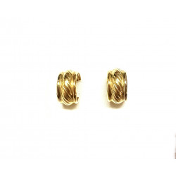 Pendientes oro amarillo semi aros