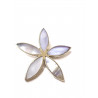 Colgante flor con cinco pétalos nácar