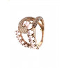 Anillo de plata y circonitas blancas y rosa PANE54960