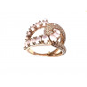 Anillo de plata y circonitas blancas y rosa PANE54960