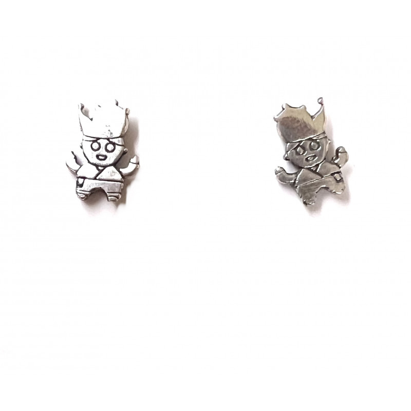 Pendientes plata " Miña Terra" bailadores