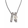 Collar de plata con perla y circonitas