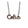 Collar corto de acero nombre CELIA