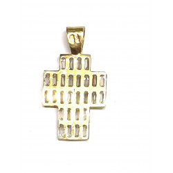 Cruz oro con circonitas
