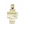 Cruz oro con circonitas