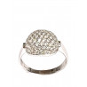 Anillo oro blanco con circonitas