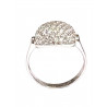 Anillo oro blanco con circonitas