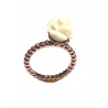 ANILLO PLATA CON FLOR BLANCA  - 5-326C