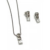 Conjunto pendientes y colgante de Plata y circonitas