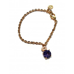 Pulsera bronce con corazón...