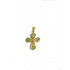 Cruz de oro de con cuatro esmeraldas - 2801