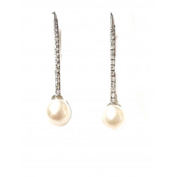 Pendientes de oro blanco...