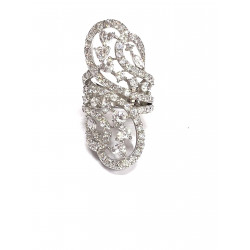 Anillo de plata con circonitas - 8862