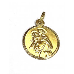 Medalla de oro San Antonio 20 mm