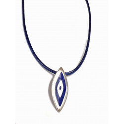 Colgante plata con cordón...