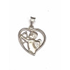 Colgante plata corazón Cupido