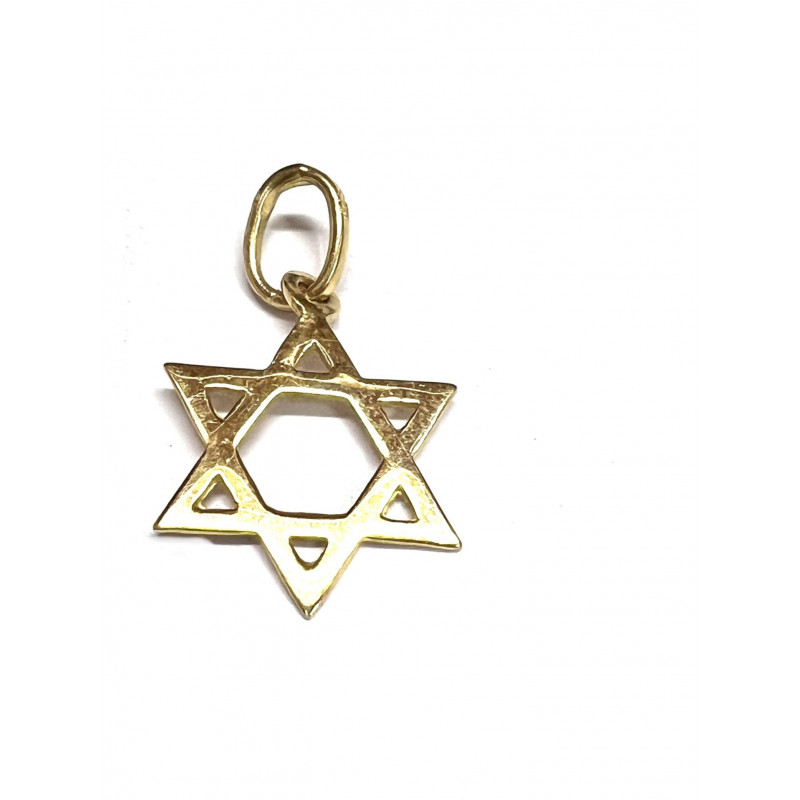 Colgante de oro Estrella de David