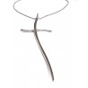 Collar plata con cruz