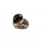 Anillo plata ancho con piedra