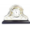 Reloj de sobremesa plata y madera 826