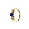 Anillo de oro con lapislázuli y circonitas 0048