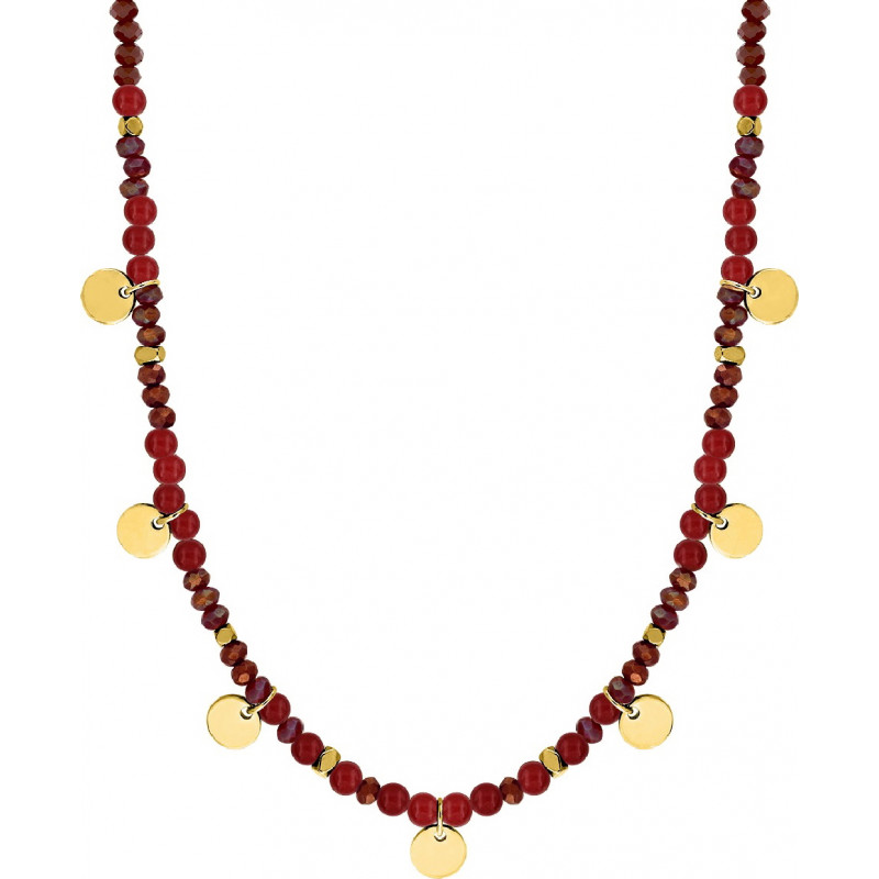 Collar piedras y piezas de acero