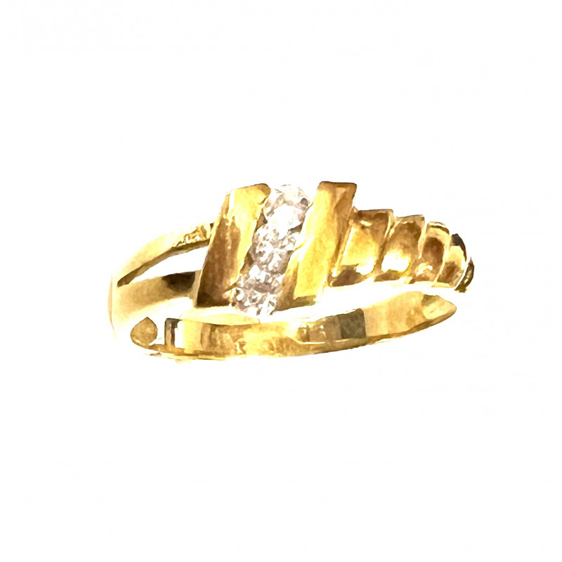 Anillo oro con circonitas 150432