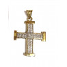 Cruz oro con circonitas blancas  60290