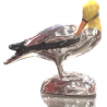 Figura Ave en plata y esmalte