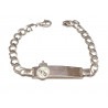 Pulsera plata Real Madrid