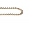 Cadena oro malla rolón en 40 centímetros con cierre mosquetón