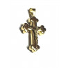 Cruz de oro de 18 quilates con cristo en relieve- 10983