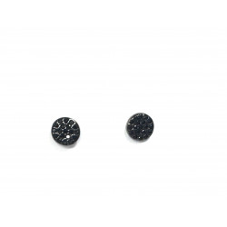 Pendientes plata y rutenio...