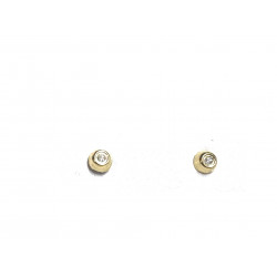 Pendientes oro chatón 3mm...